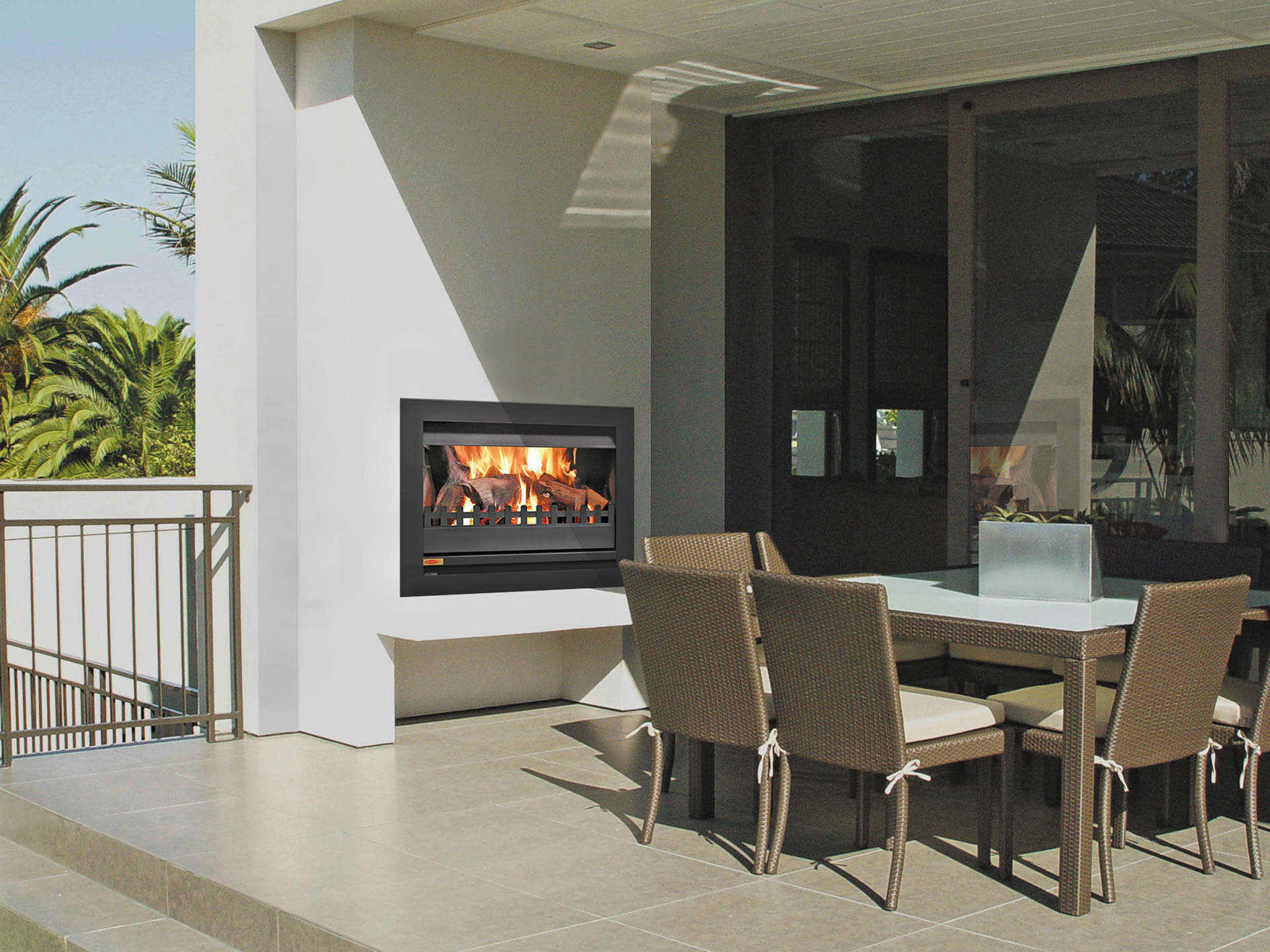JM 700 Wood Outdoor fireplace