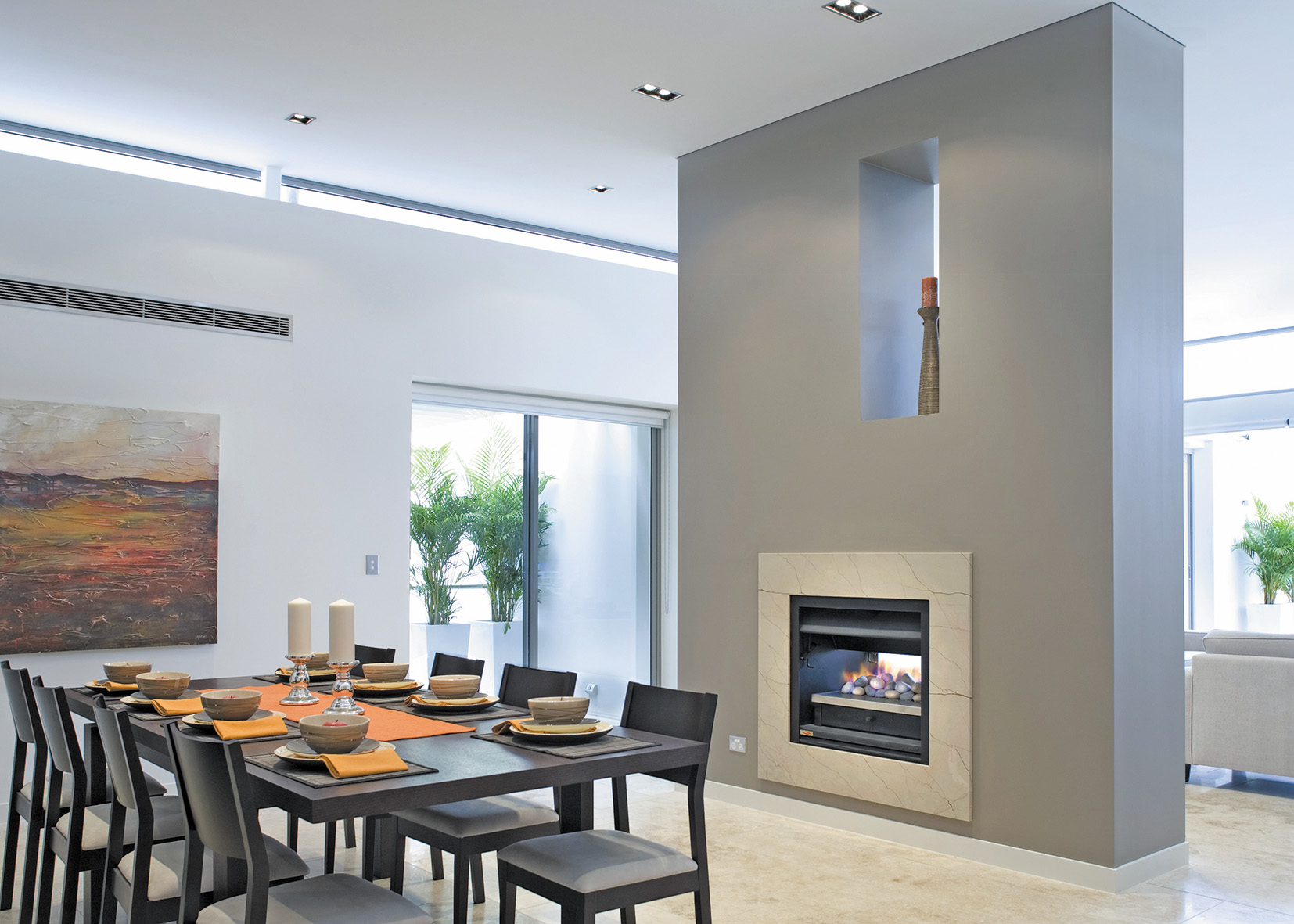 Gas Jetmaster Doublesided Fireplace