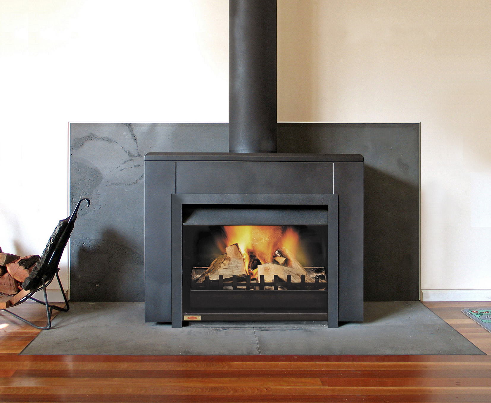 Universal Freestanding Wood Fireplace | Wood Burning Fireplace Inserts
