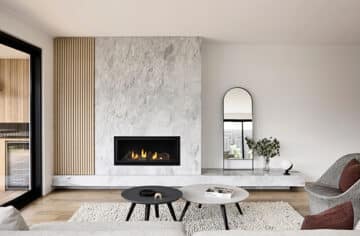 SLR-X gas fireplace in a living room