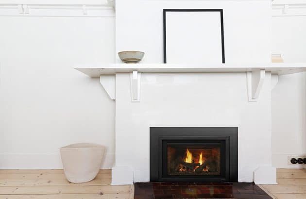 Heat n Glo i30X fireplace insert with mantle