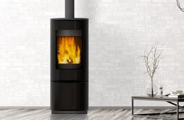 VisionLINE Circle slow combustion wood fireplace