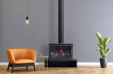 Heat n Glo i30X Freestanding Linear Base Gas Fireplace