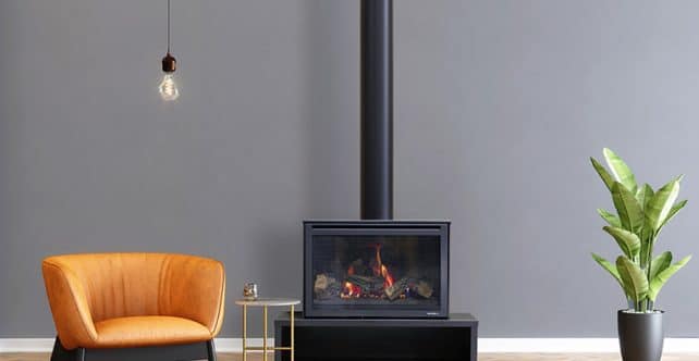 Heat n Glo i30X Freestanding Linear Base Gas Fireplace
