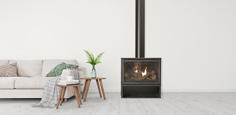 Heat n Glo i30X Freestanding Pedestal Base Gas Fireplace