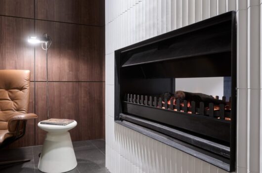 Double-Sided Fireplace